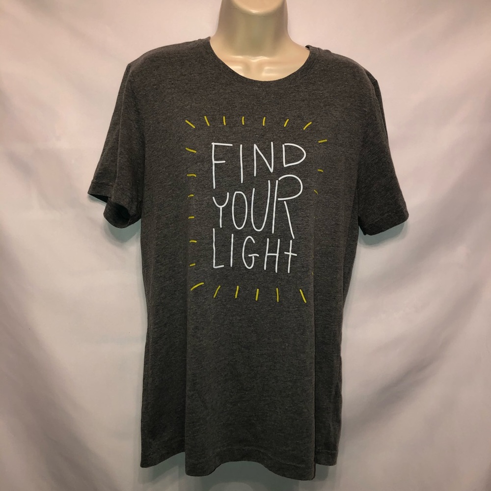 Canvas ‘Find Your Light’ Grey Heather T-Shirt